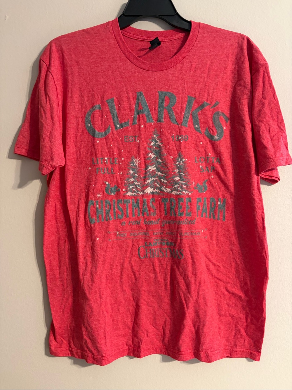 Christmas Vacation Clarks Christmas Tree Farm Red Graphic Short Sleeve Tee